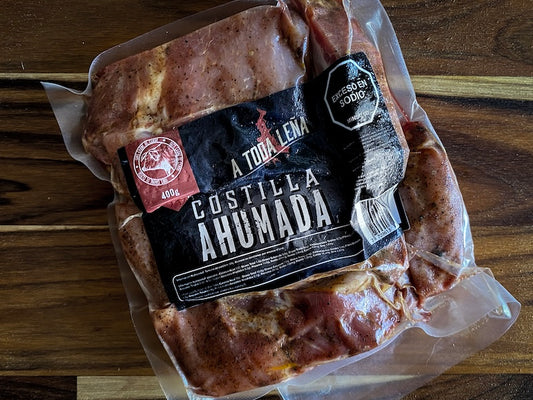 Costilla de cerdo ahumada en trozos