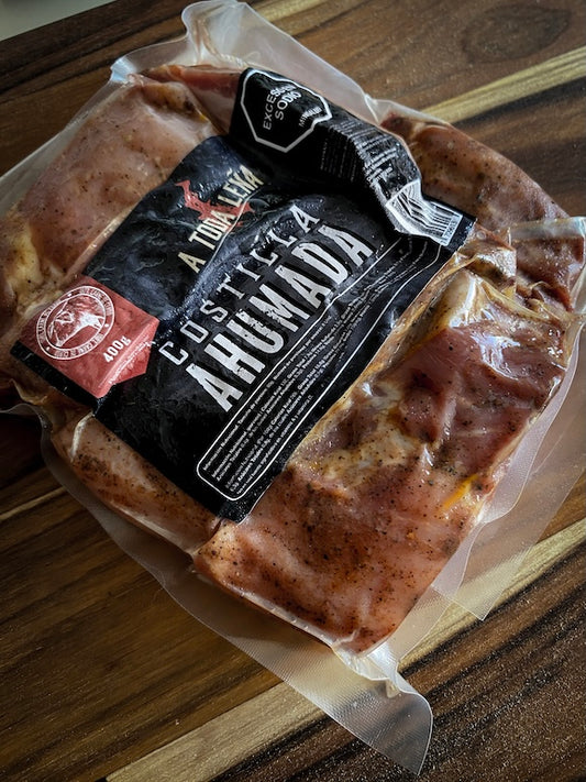 Costilla de cerdo ahumada en trozos